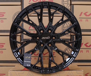 ล้อแม็ก JAV 6รู114.3 ET18 ดำแวว กว้าง9 ขอบ18นิ้ว(นาวาร่า) 