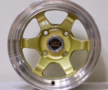 ล้อแม็ก Te37 4รู110 ET-5 ทองขอบเงา กว้าง7 ขอบ12นิ้ว(สำหรับ Mira) 