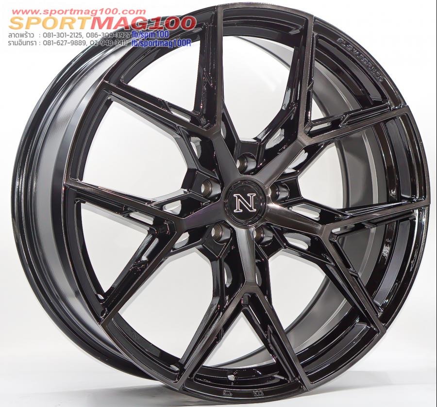 ล้อแม็กใหม่ Naya Alpha S4 ขอบ20นิ้ว กว้าง8.5นิ้ว 5รู108 Offset35 สีดำหน้าแล็คดำ