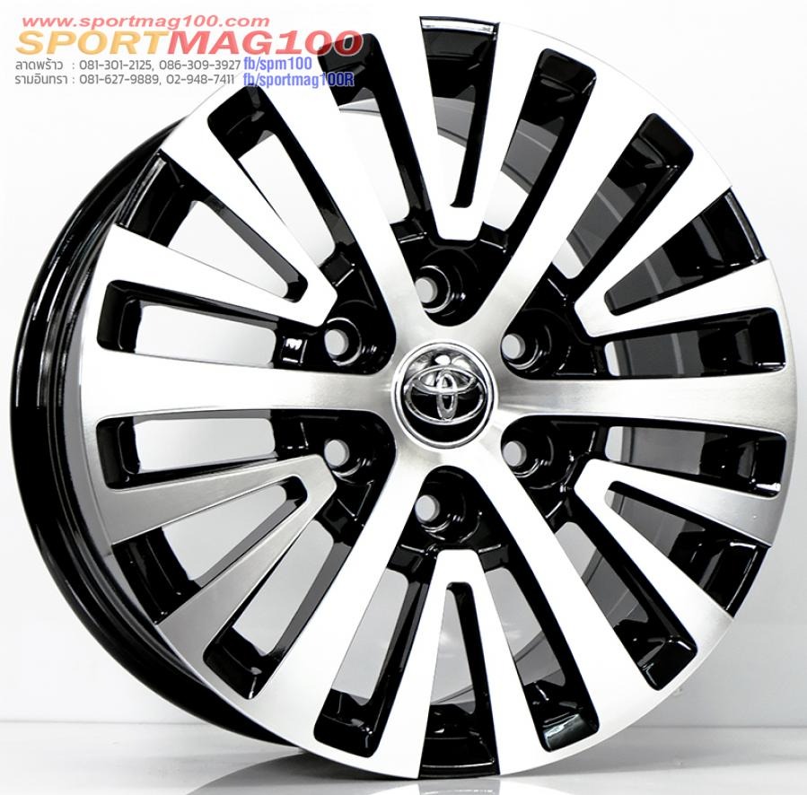 ล้อแม็ก HR Majesty ขอบ16นิ้ว กว้าง7.5นิ้ว 6รู130 Offset48 สีดำหน้าเงา(สำหรับรถตู้ Majesty)