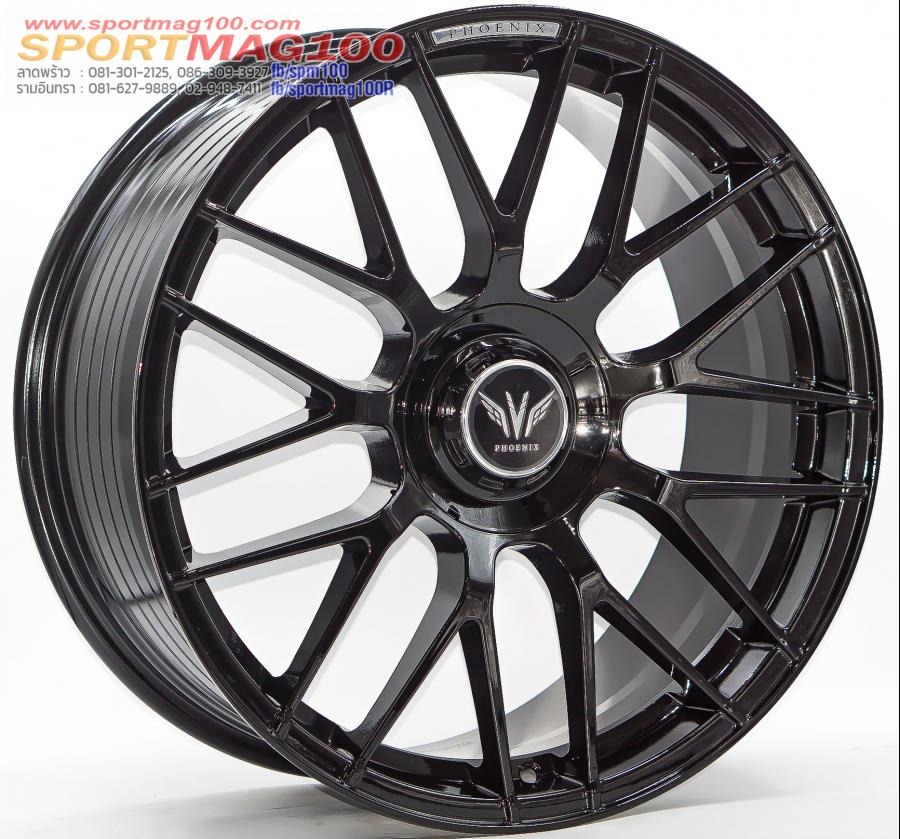 ล้อแม็ก Flowforming WP FF027 ขอบ18นิ้ว กว้าง 8.5นิ้ว 5รู114.3/108 Offset35 สีดำเงา