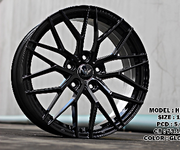 ล้อแม็ก WP HR688 5รู114/112 ET35 สีดำด้าน กว้าง7.5 ขอบ17นิ้ว 