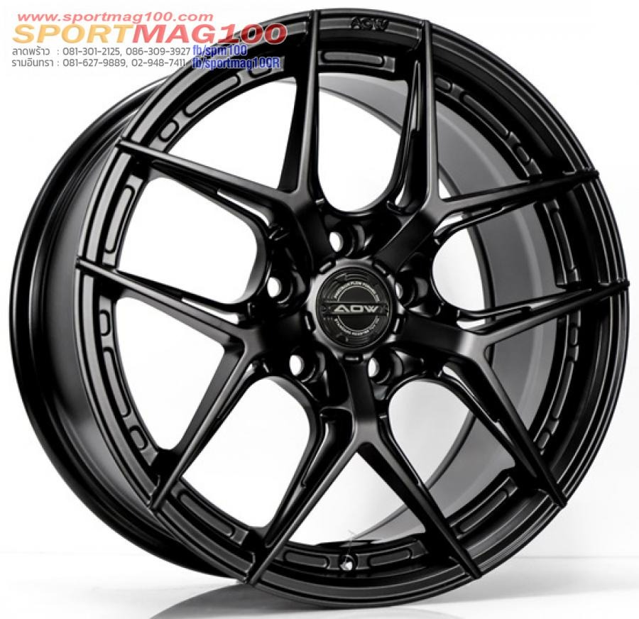 ล้อแม็ก AOW20 ขอบ18นิ้ว กว้าง8.5นิ้ว 5รู114.3/112 Offset35 สีดำด้าน