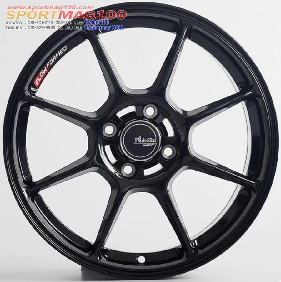 ล้อแม็ก Advanti N810 Blizzard ขอบ15นิ้ว กว้าง7นิ้ว 4รู100 Offset35 สีดำเงา