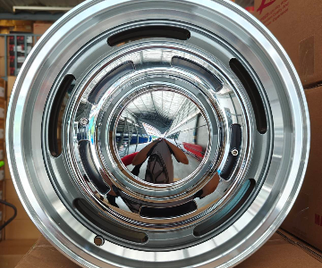 ล้อแม็กวินเทจ KC11 5รู100/114 ET30 สีเทา กว้าง6.5 ขอบ15นิ้ว 