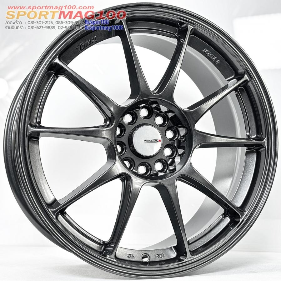 ล้อแม็ก TCN TC105 ขอบ18นิ้ว กว้าง8.5นิ้ว 5รู108/114.3 Offset35 สีกันเมทาลิก