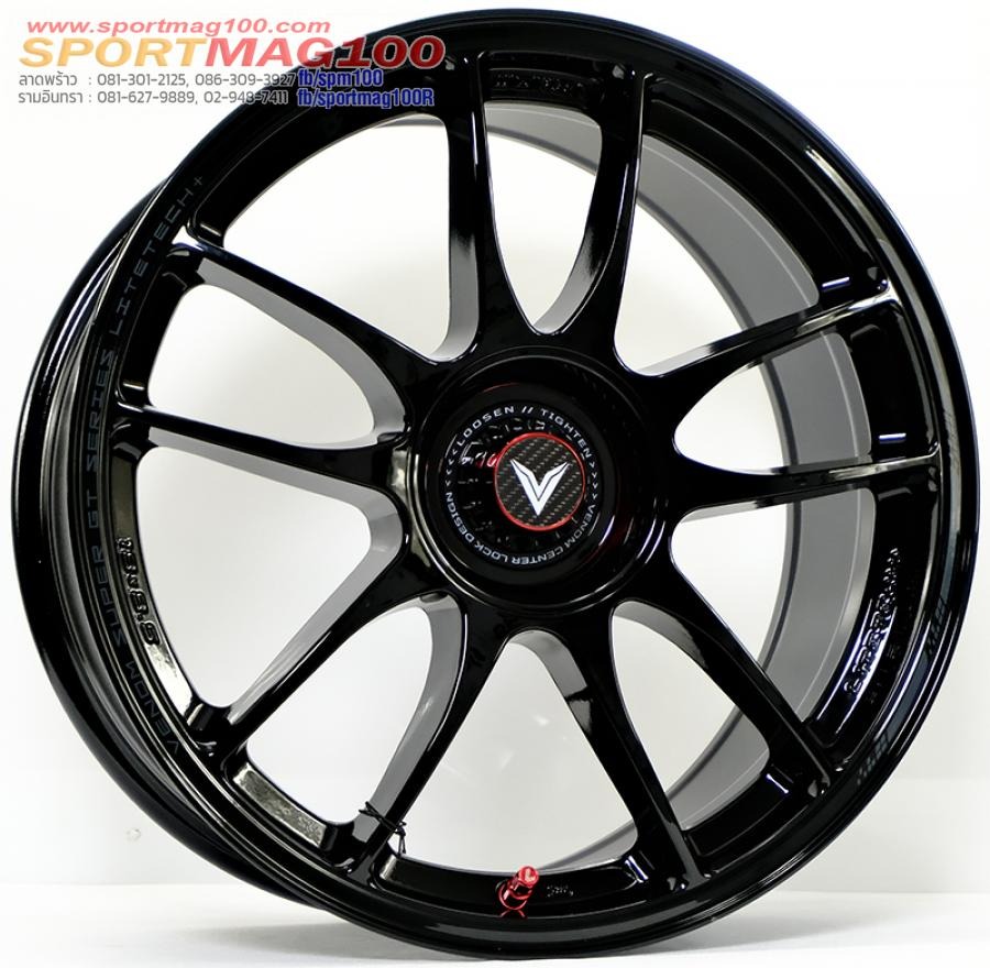 ล้อแม็ก Lenso VNK Venom Litetech+ FlowForming ขอบ16นิ้ว กว้าง7นิ้ว 4รู100/114.3 Offset35 สีดำเงา
