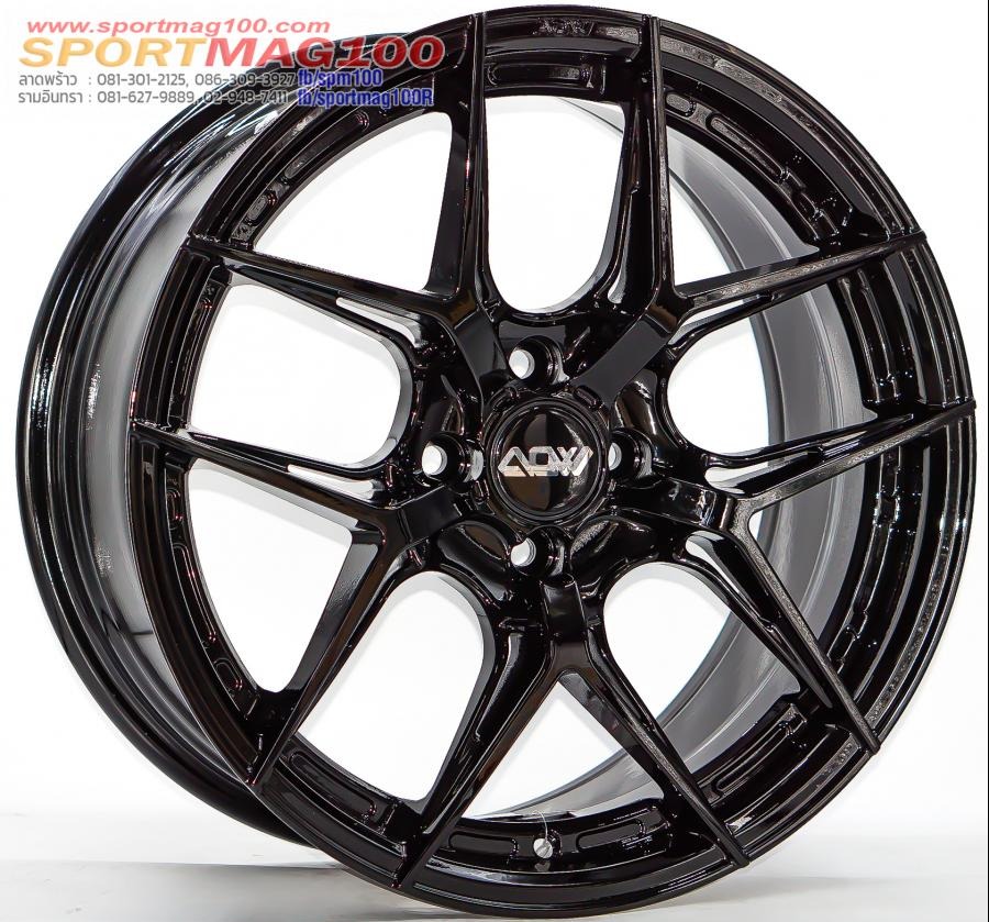 ล้อแม็กใหม่ AOW20 ขอบ17นิ้ว กว้าง8นิ้ว 4รู100 Offset35 สีดำเงา