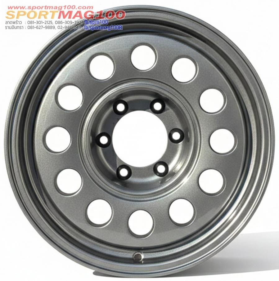 ล้อทรงลุง JAOS ขอบ17นิ้ว กว้าง8.5นิ้ว 6รู139.7 Offset0 สีกันเมทาลิก