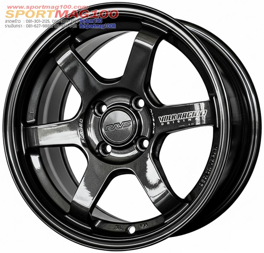 ล้อแม็ก AOW TE37 Sonic FlowForming ขอบ 15 กว้าง 7นิ้ว 4รู100 Offset35 สีไดมอนด์แบล็คมิลลิ่ง