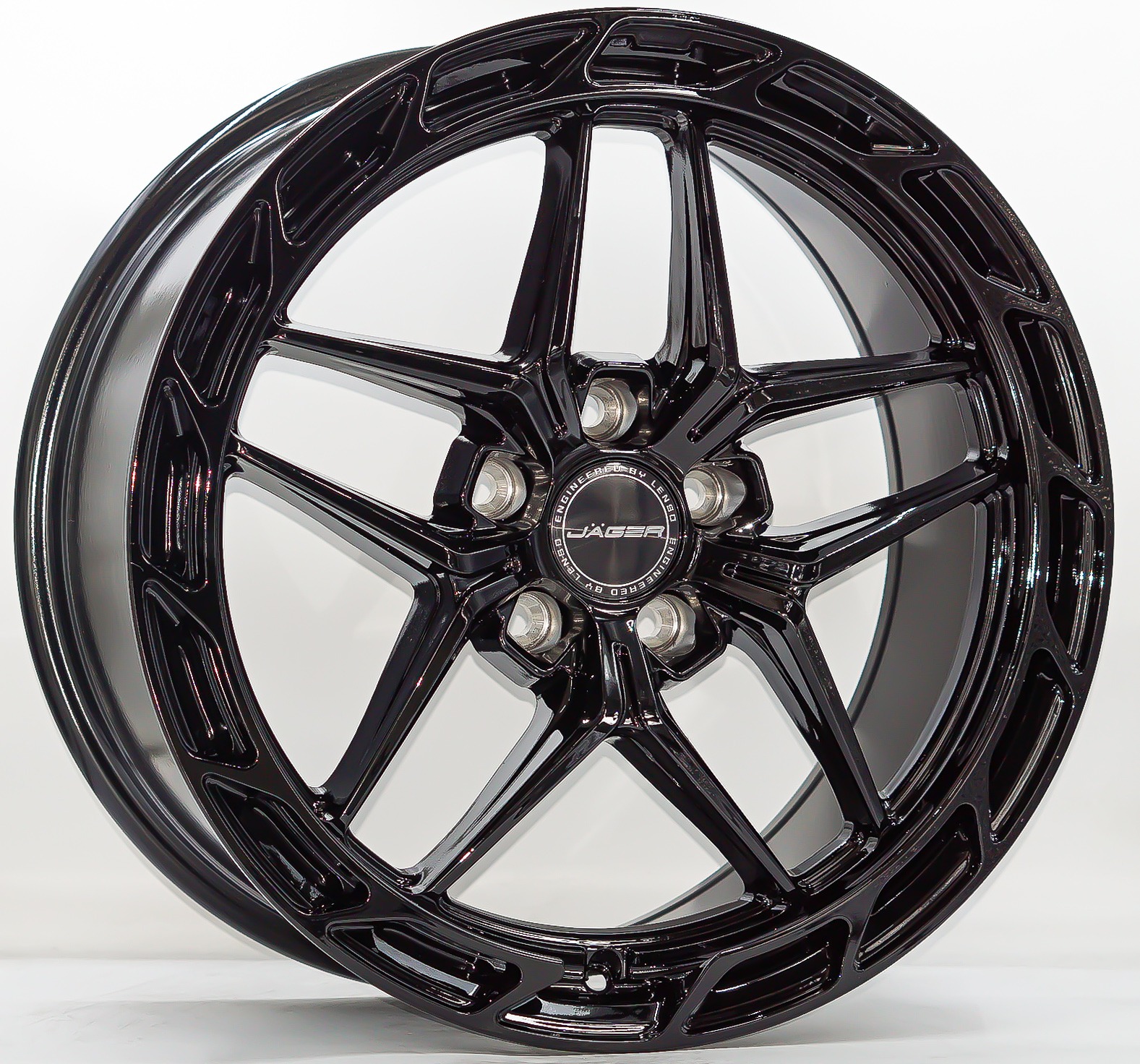 ล้อแม็ก Lenso Jager STAG ขอบ18นิ้ว กว้าง8.5นิ้ว 5รู114.3 Offset35 สีดำเงา