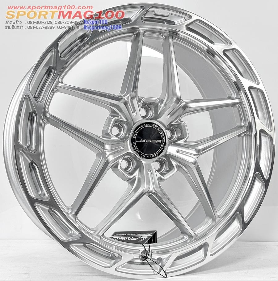 ล้อแม็ก Lenso Jager STAG ขอบ18นิ้ว กว้าง8.5นิ้ว 5รู114.3 Offset35 สีซิลเวอร์