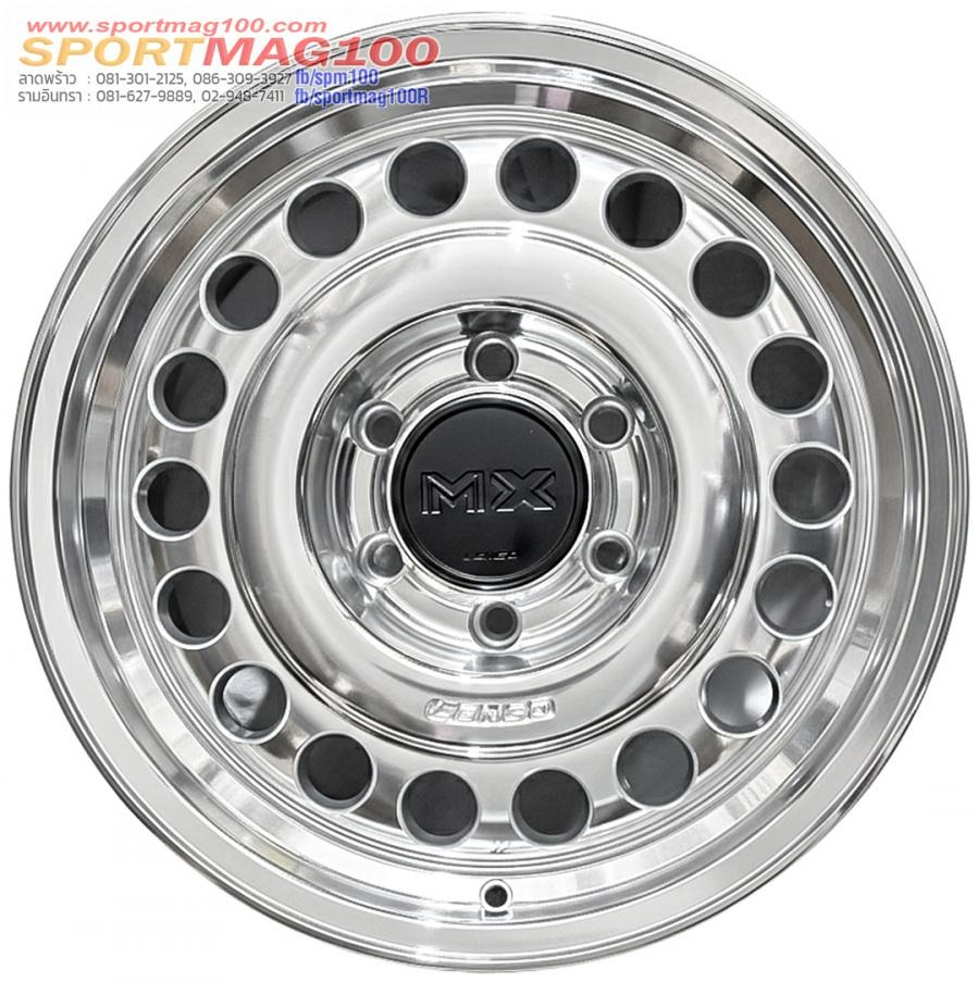 ล้อแม็ก Lenso MX JUNGLE ขอบ17นิ้ว กว้าง8.5นิ้ว 6รู139.7 Offset12 สีเงิน