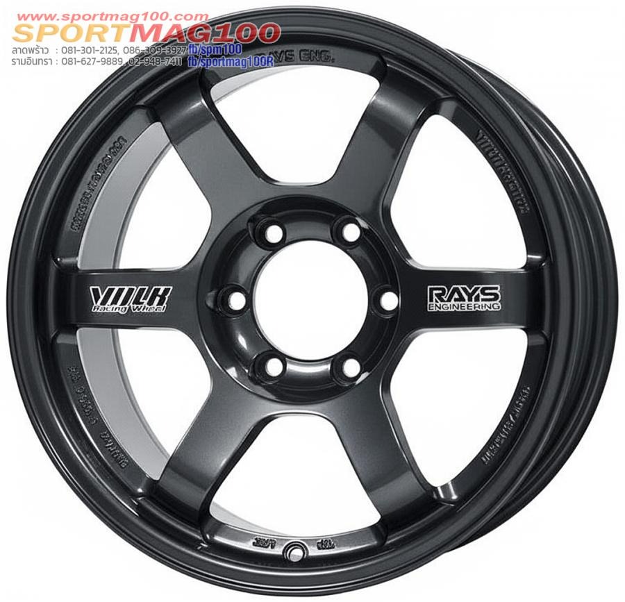 ล้อแม็ก AOW10 TE37 FlowForming ขอบ18นิ้ว กว้าง9นิ้ว 6รู139 Offset0 สีดาร์คกัน