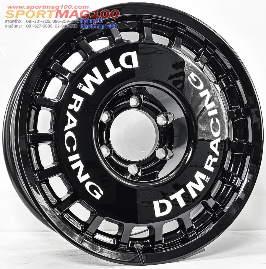 ล้อแม็ก Lenso DTM ขอบ18 กว้าง9นิ้ว 6รู139.7 Offset20 สีดำเงา