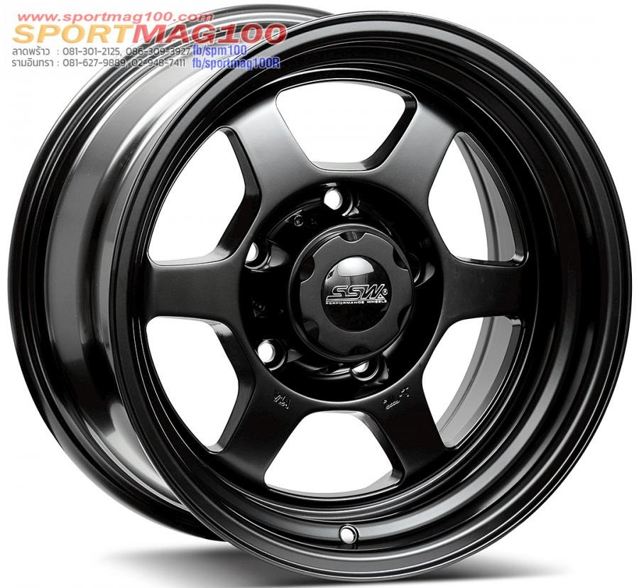 ล้อแม็ก SSW TE37 S188 ขอบ16นิ้ว กว้าง8นิ้ว 5รู139.7 Offset0 สีดำด้าน 