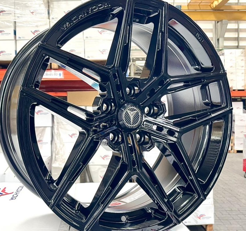 ล้อแม็กใหม่ Yachiyoda EV-F18 ขอบ18นิ้ว กว้าง8.5นิ้ว 5รู108 Offset35 สีดำเงา