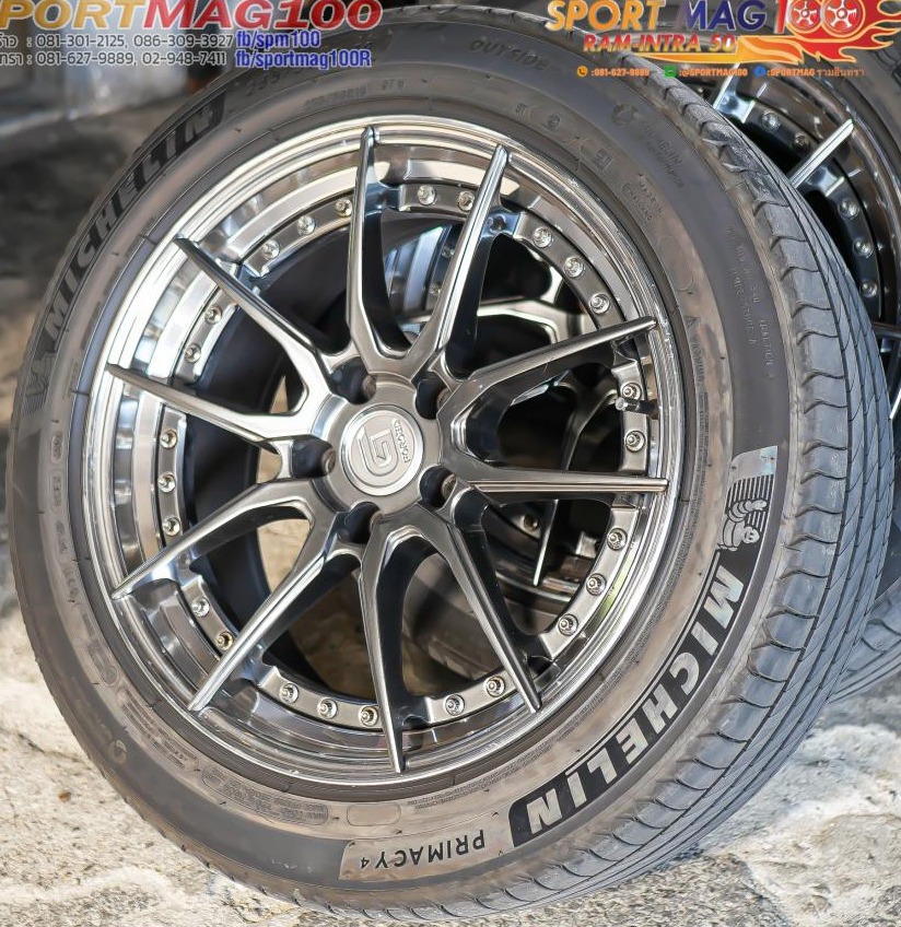 ล้อแม็กมือสองแท้ 2ชิ้น G-Forged GF03 5รู114 สีไฮเปอร์แบล็ค 8.5-18นิ้ว