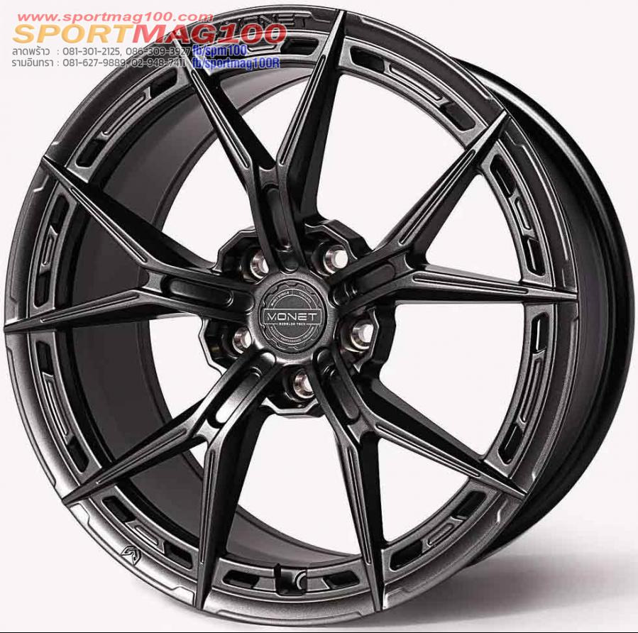 ล้อแม็ก Flowforming Monet 7130AM 5รู112/114 ET35 สีกันด้าน กว้าง8.5 ขอบ18นิ้ว 
