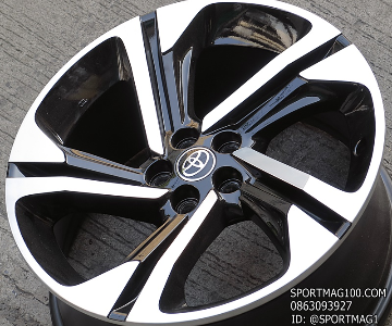 ล้อแม็กป้ายแดง Toyota YarisCross 5รู100 ดำหน้าเงา  กว้าง6.5 ขอบ17นิ้ว(รามอินทรา) 