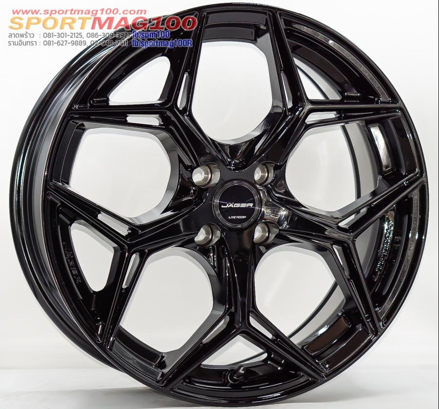 ล้อแม็กใหม่ Lenso Jager Blaze ขอบ17นิ้ว กว้าง7นิ้ว 4รู100 Offset35 สีดำเงา