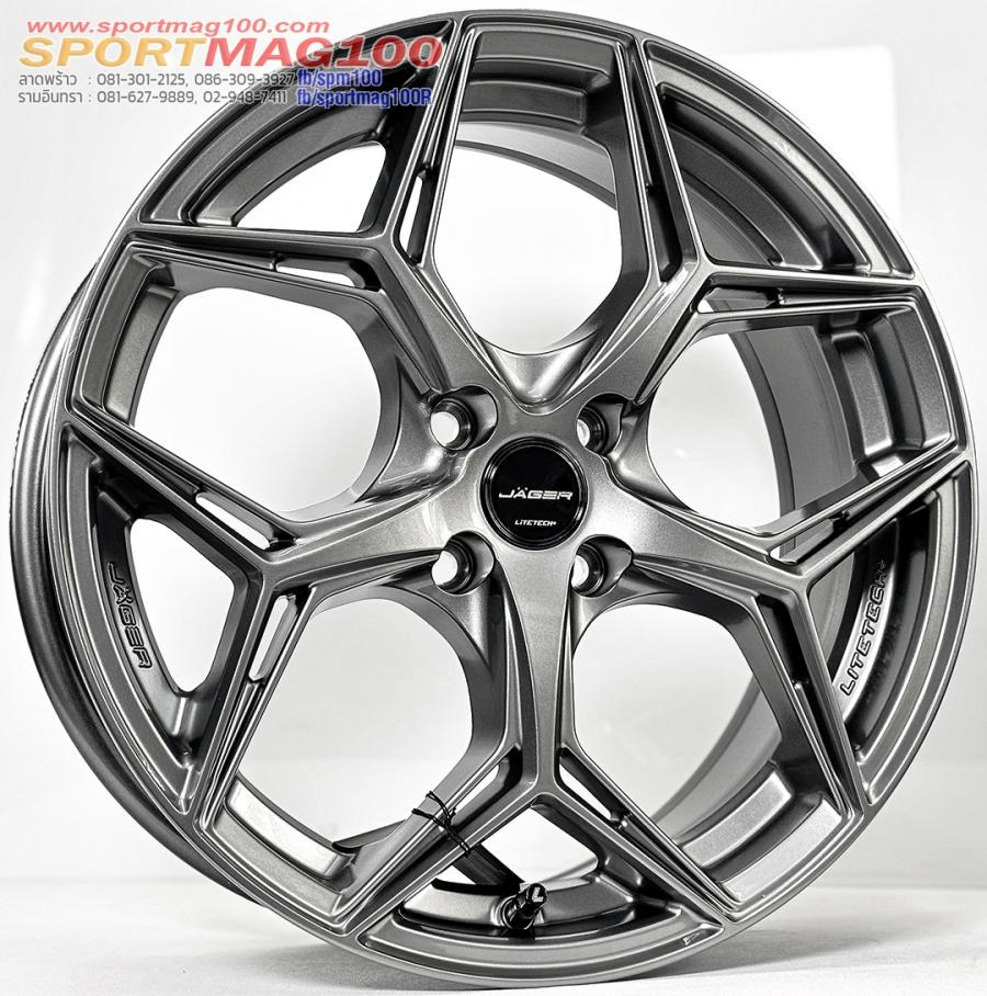 ล้อแม็ก Lenso Jager Blaze Litetech Flowforming ขอบ15นิ้ว กว้าง7นิ้ว 4รู100 Offset35 สีนีโอไฮเปอร์
