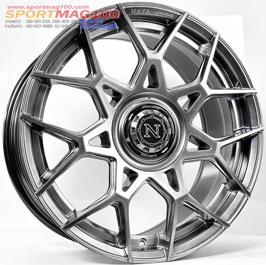 ล้อแม็ก Naya CL-107 ขอบ18นิ้ว กว้าง8.5นิ้ว 5รู108/120 Offset35 สีไฮเปอร์แบล็ค
