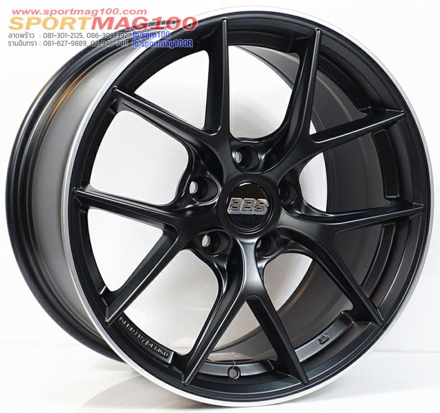 ล้อแม็กใหม่เบา Flowforming CIR 5รู112/114.3 ET35 สีดำด้านขอบเงา 8.5-17นิ้ว