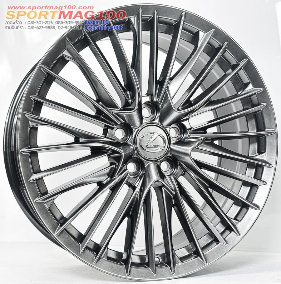 ล้อแม็ก TOYOTA  LEXUS ขอบ18นิ้ว กว้าง8นิ้ว 5รู114.3 Offset40 สีไฮเปอร์แบล็ค