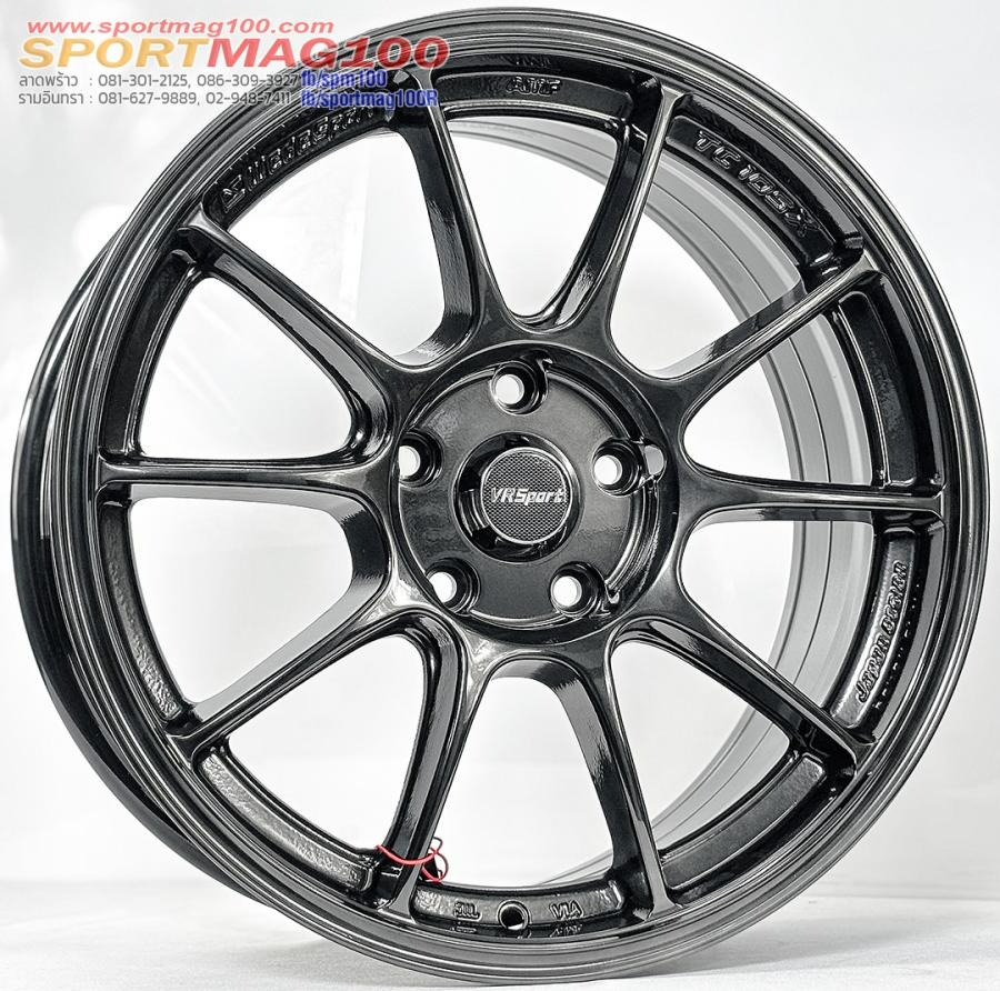 ล้อแม็ก MGW TC105X FlowForming ขอบ17นิ้ว กว้าง8นิ้ว 5รู112/114.3 Offset35 สีไฮเปอร์แบล็ค