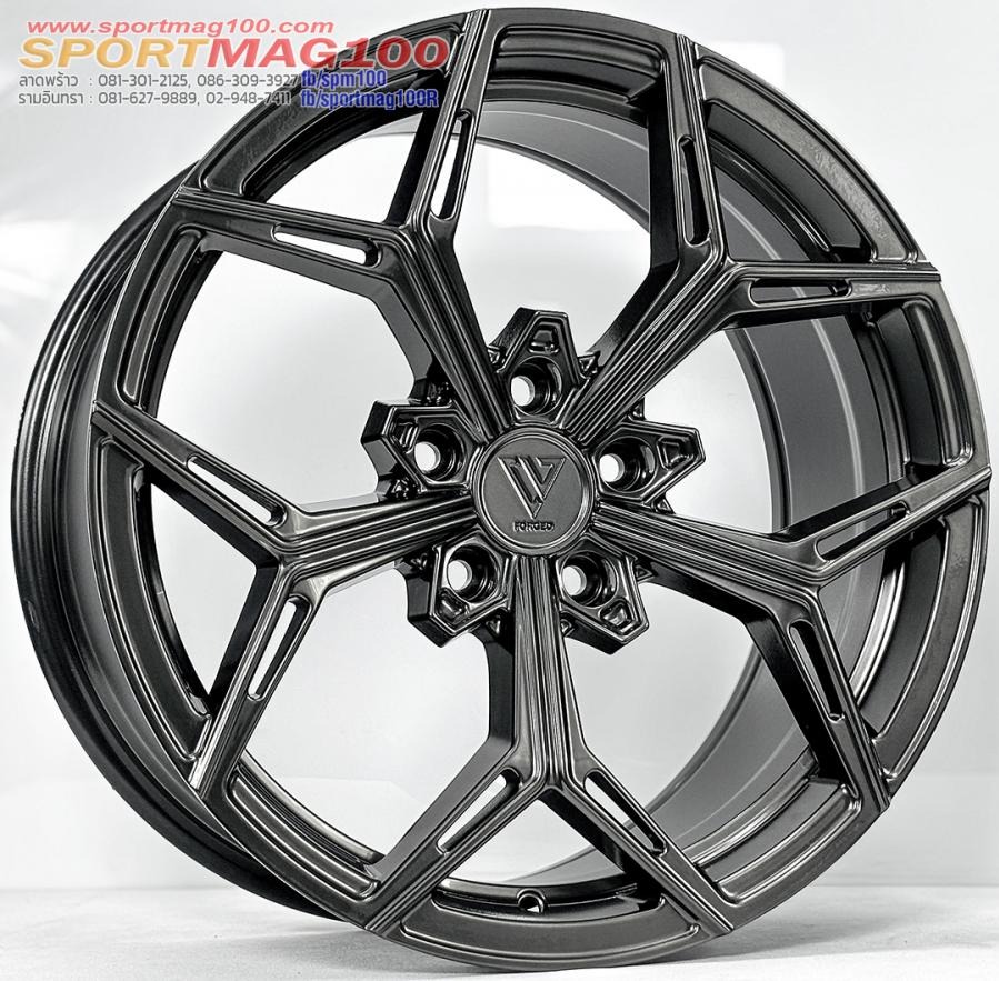 ล้อแม็ก V Forged V007 Flowforming ขอบ18นิ้ว กว้าง8.5นิ้ว 5รู114.3/112 Offset35 สีไฮเปอร์แบล็ค