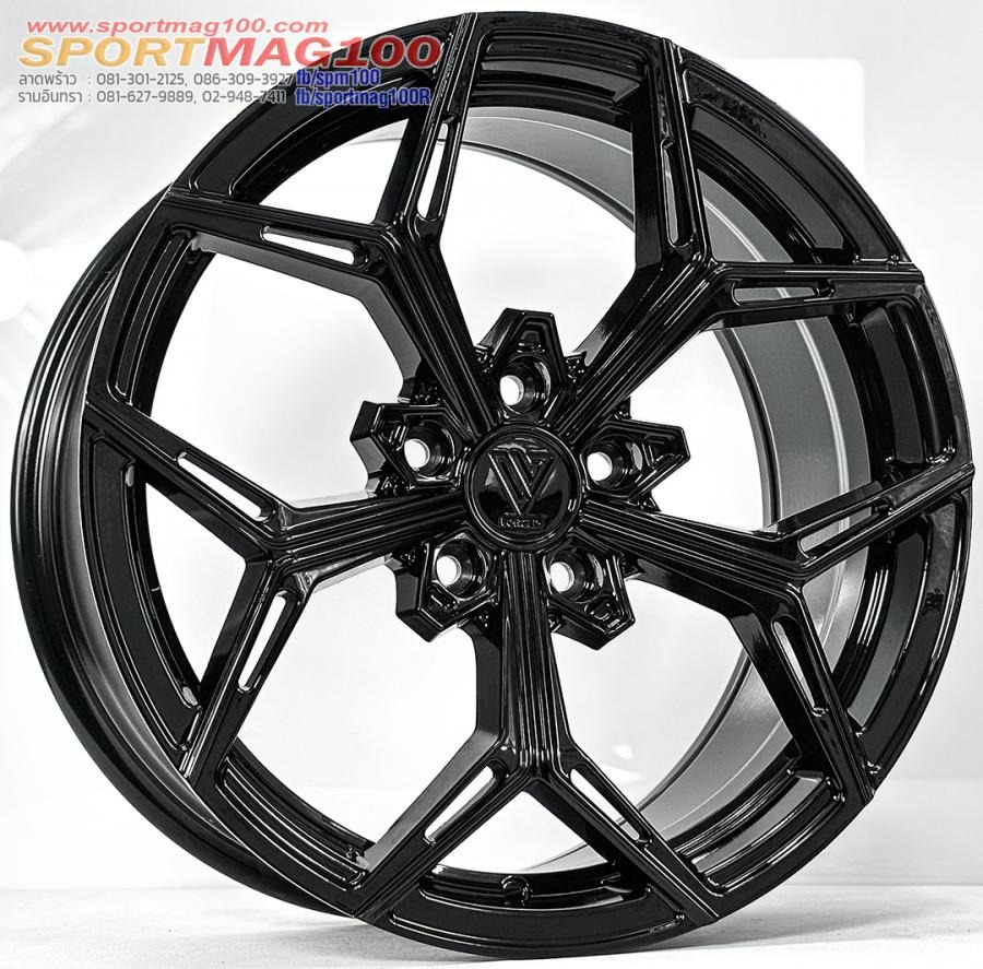 ล้อแม็ก V Forged V007 Flowforming ขอบ18นิ้ว กว้าง8.5นิ้ว 5รู112/114.3 Offset35 สีดำเงา