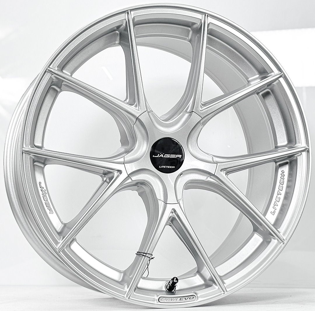 ล้อแม็ก Lenso Jager Dyna JAD EVO Litetech+ FlowForming ขอบ18นิ้ว กว้าง8.5นิ้ว 5รู114.3 Offset35 สีซิลเวอร์