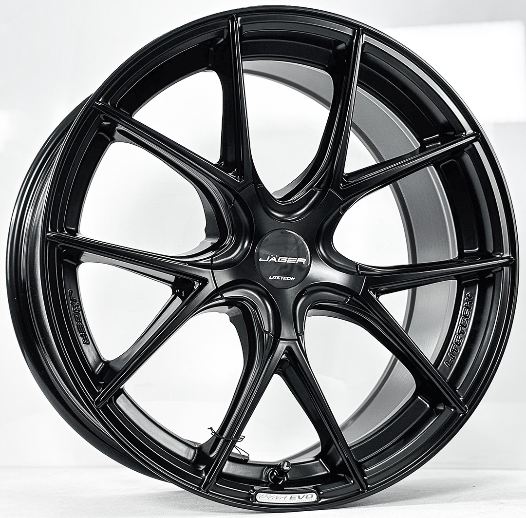 ล้อแม็ก Lenso Jager Dyna JAD EVO Litetech+ FlowForming ขอบ17นิ้ว กว้าง7.5นิ้ว 5รู114.3 Offset35 สีดำด้าน