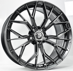 ล้อแม็ก MGW HRE Flowforming ขอบ19นิ้ว กว้าง F8.5นิ้ว R9.5นิ้ว  5รู114.3/112 Offset35-38 สีไฮเปอร์แบล็ค
