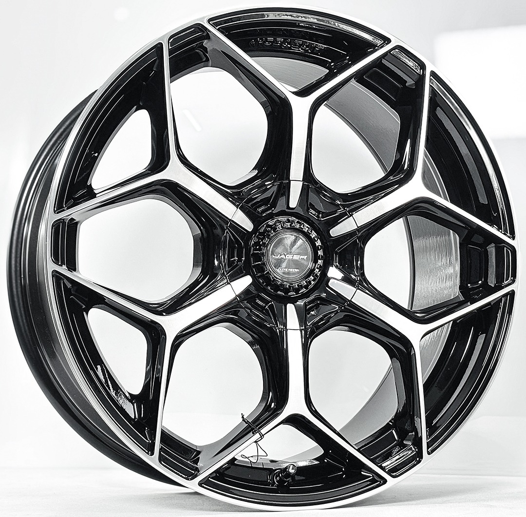 ล้อแม็ก Lenso Vamos6 FlowForming LITETECH+ ขอบ19นิ้ว กว้าง8.5นิ้ว 5รู108/120 Offset40 สีดำหน้าเงา