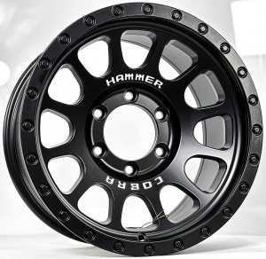 ล้อแม็ก HAMMER COBRA M03 ขอบ16นิ้ว กว้าง8.5นิ้ว 6รู139.7 Offset0 สีดำด้าน