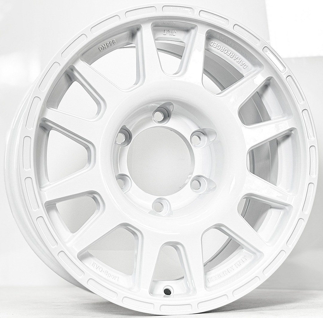 ล้อแม็ก New Evo Cross ขอบ16นิ้ว กว้าง8นิ้ว 6รู139.7 Offset10 สีขาว