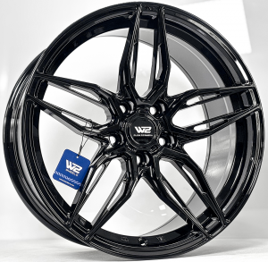 ล้อแม็ก W2 WFF-W Flowforming ขอบ18นิ้ว กว้าง8.5นิ้ว 5รู108 Offset35 สีดำเงา