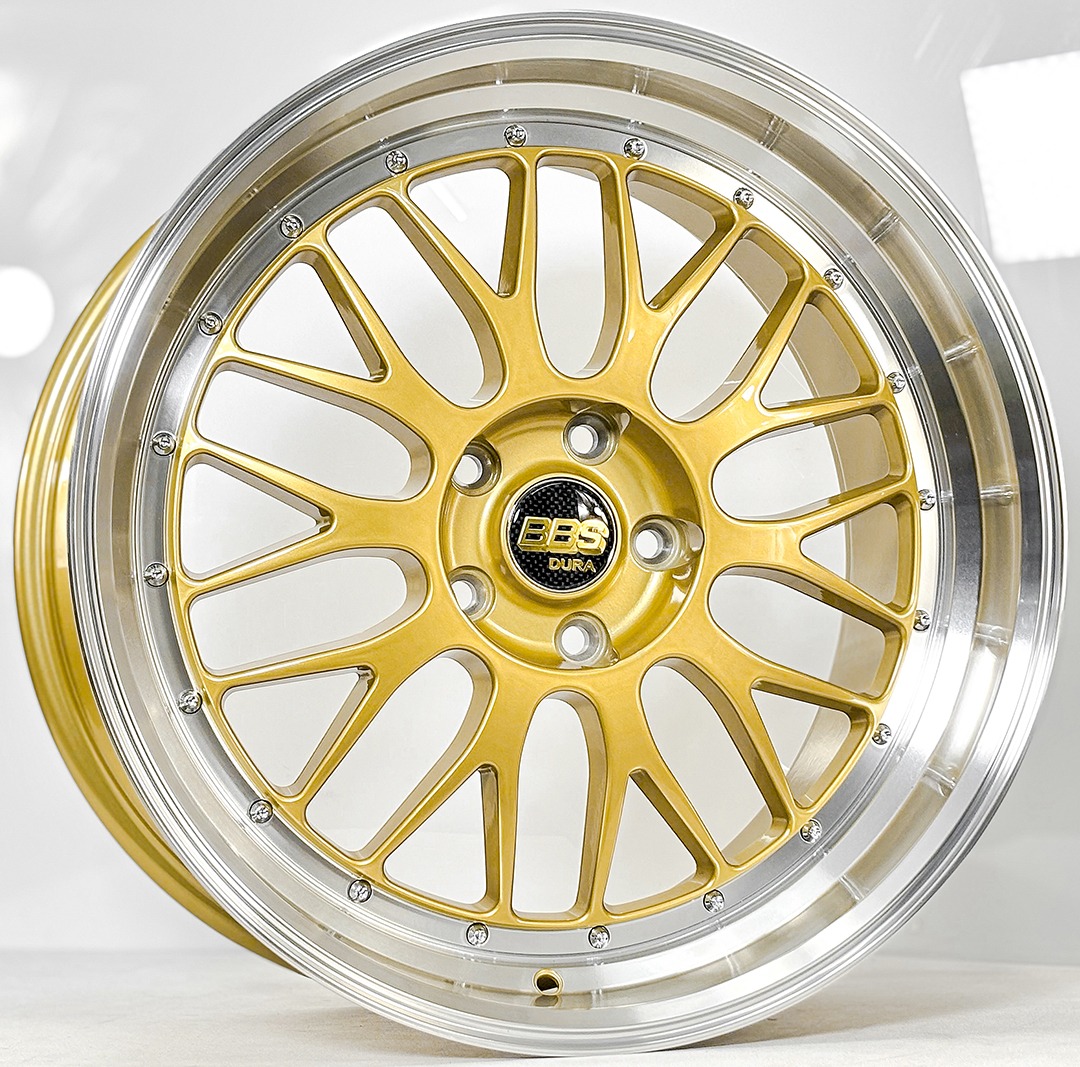 ล้อแม็ก MGW B LM Flowforming ขอบ19นิ้ว กว้างF8.5นิ้ว R9.5นิ้ว 5รู114./112 Offset35-38 สีGlodLP