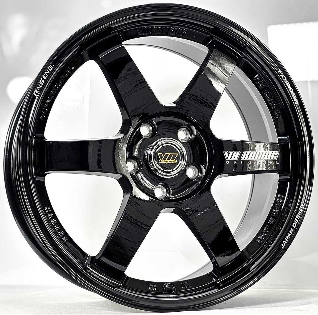 ล้อแม็ก MGW VR TE37 Flowforming ขอบ18นิ้ว กว้าง8.5นิ้ว 5รู112/114.3 Offset35 สีดำเงา