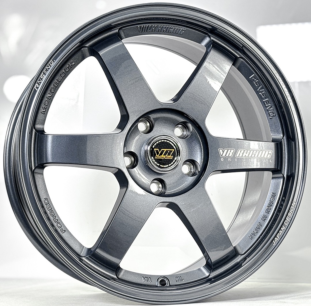 ล้อแม็ก MGW VR TE37 Flowforming ขอบ18นิ้ว กว้าง8.5นิ้ว 5รู114.3/112 Offset35 สีกันเมทาลิก