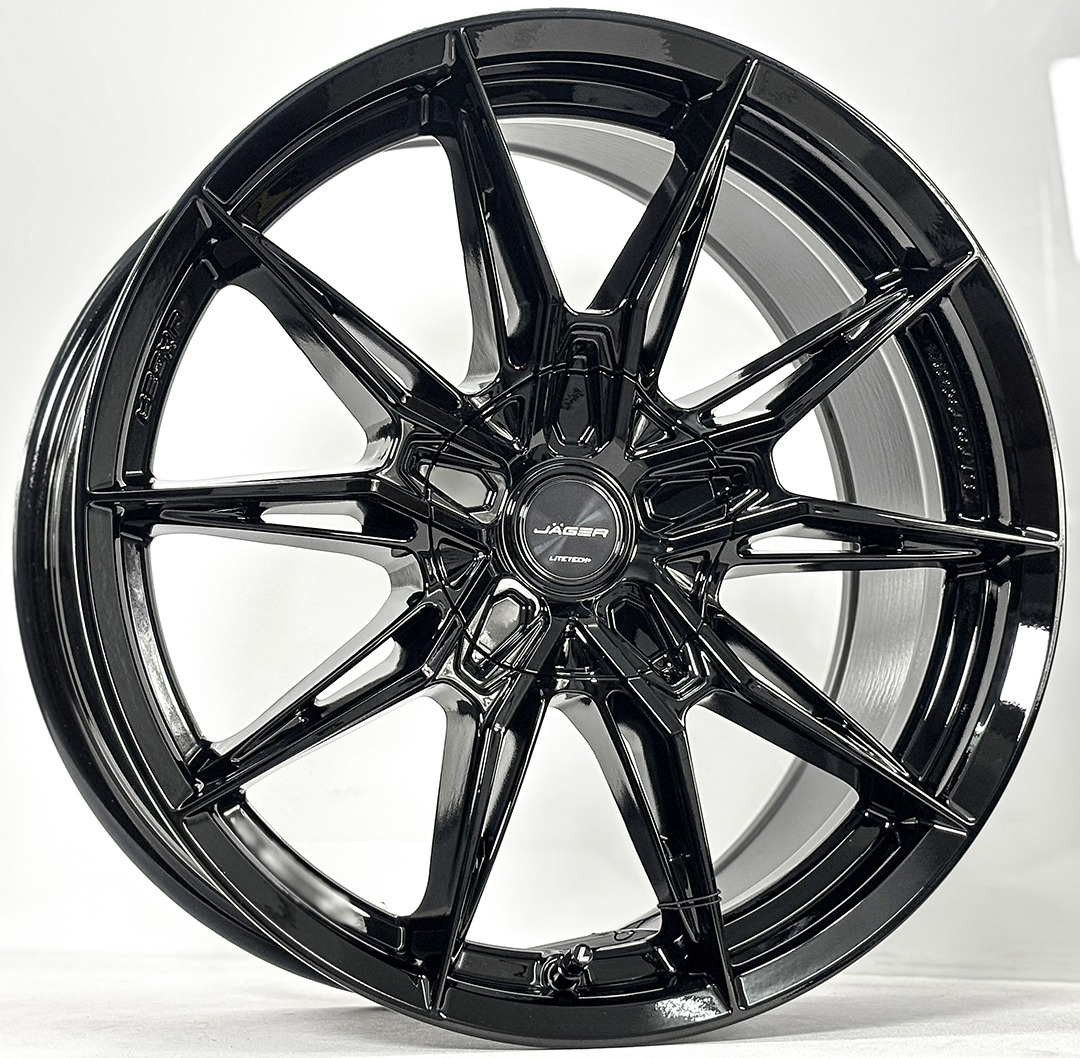 ล้อแม็ก Lenso Jager Plasma Litetech+ FlowForming ขอบ18นิ้ว กว้าง8.5นิ้ว 5รู114.3/108 Offset35 สีดำเงา