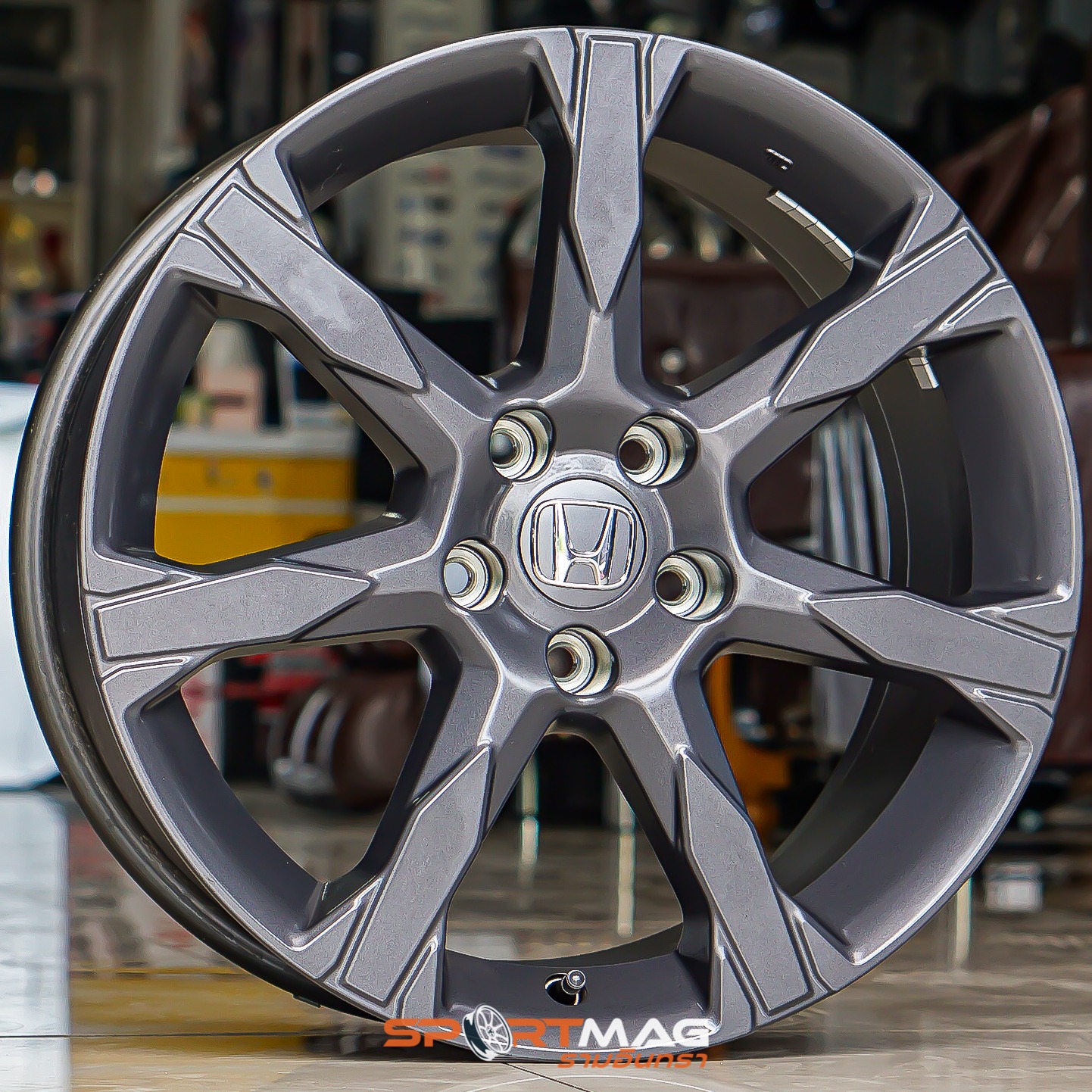 ล้อป้ายแดง Honda Civic FE E-HEV ขอบ18นิ้ว กว้าง8นิ้ว 5รู114.3 Offset50 สีเทา (รามอินทรา)