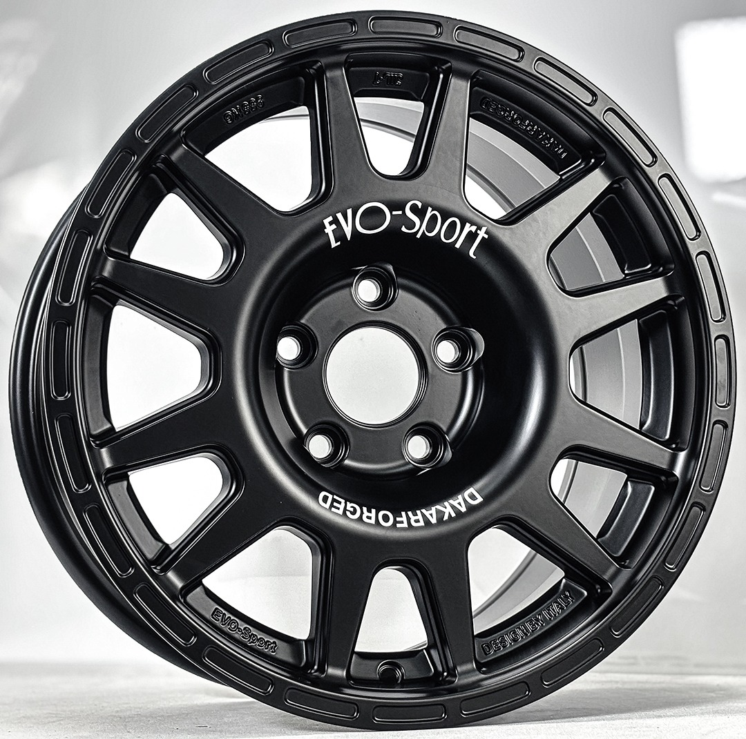 ล้อแม็ก New Evo Cross ขอบ16นิ้ว กว้าง8นิ้ว 5รู114.3 Offset20 สีดำด้าน
