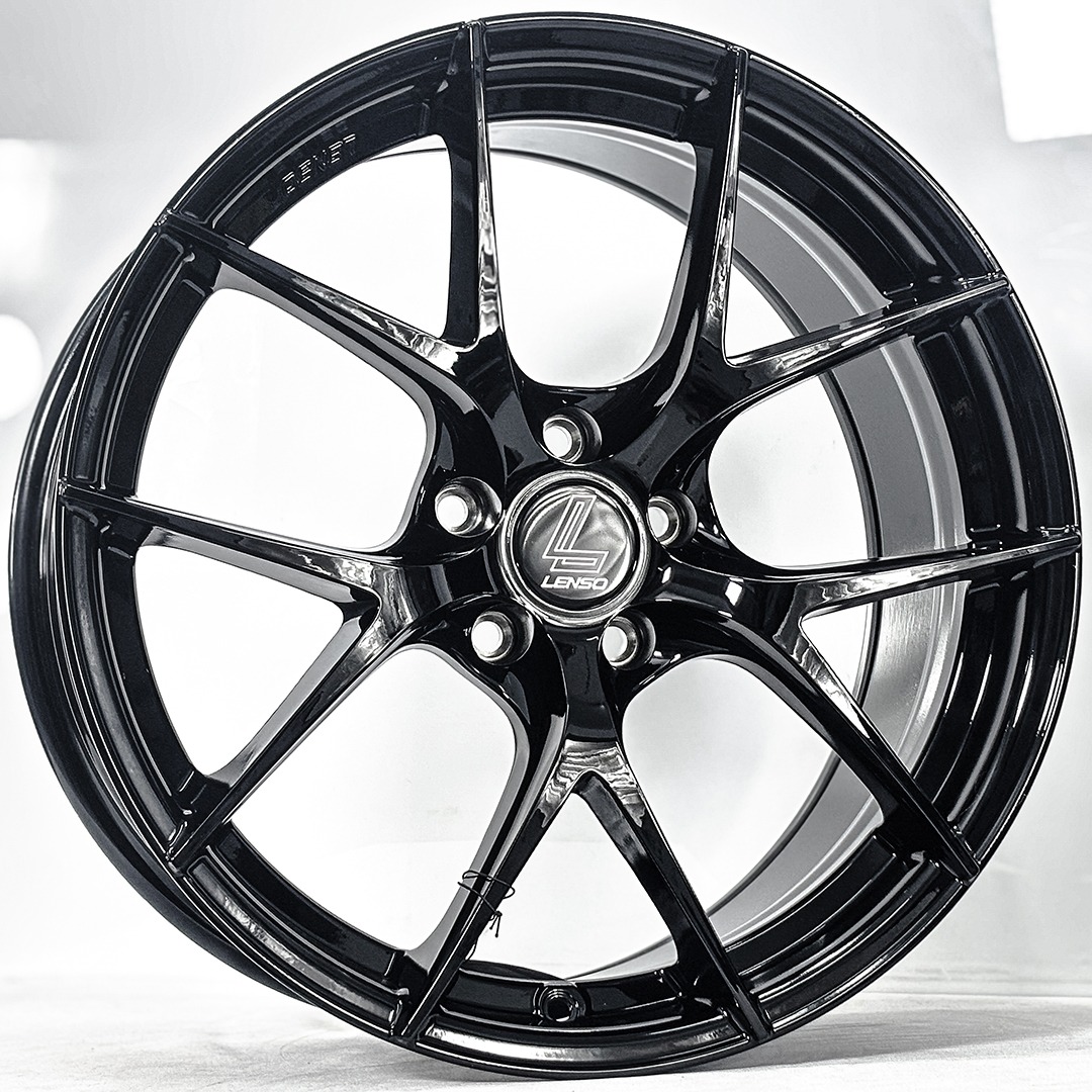 ล้อแม็ก Lenso Jager Dyna JAD ขอบ18นิ้ว กว้าง8.5นิ้ว 5รู108 Offset35 สีดำเงา