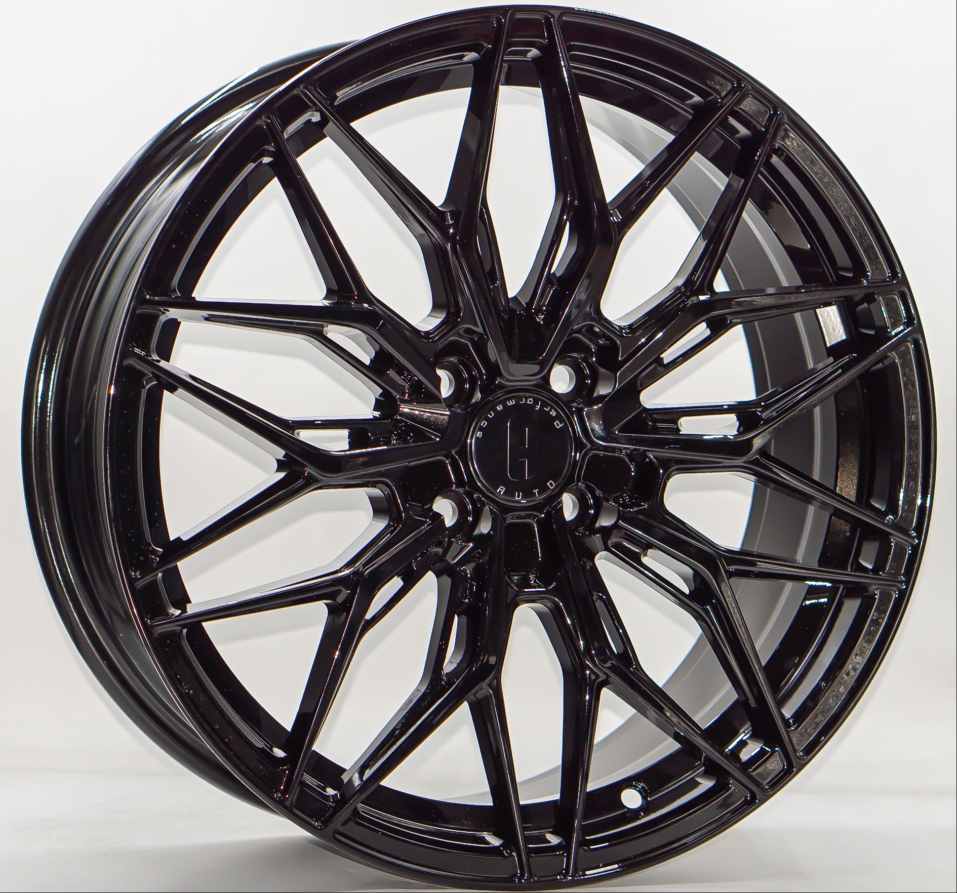 ล้อแม็ก FlowForming VF7 ขอบ17นิ้ว กว้าง7.5นิ้ว 4รู100 Offset35 สีดำเงา