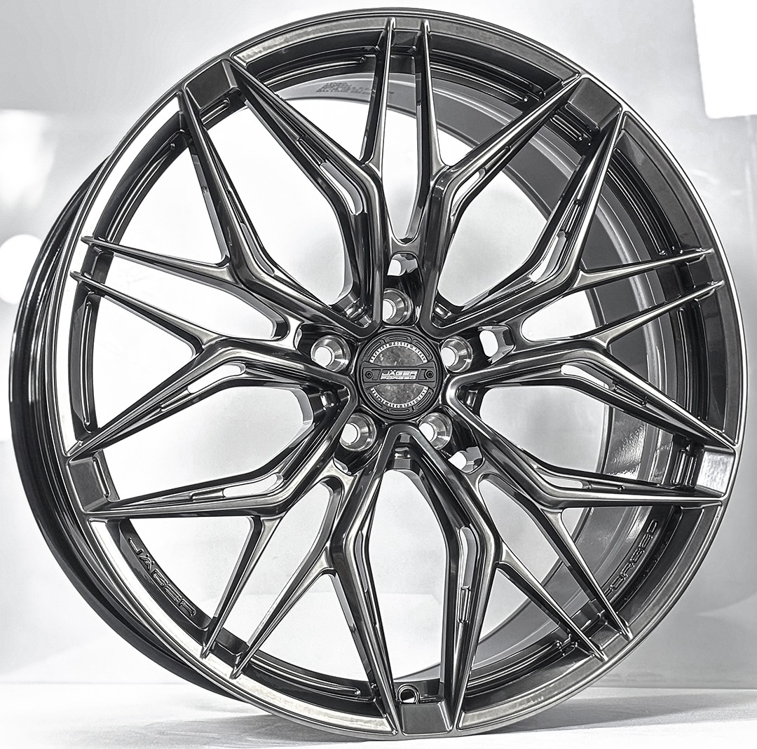 ล้อแม็ก Lenso Jager Forged Jaro ขอบ20นิ้ว กว้าง8.5นิ้ว 5รู108 Offset38 สีไฮเปอร์แบล็ค