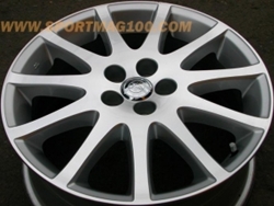ล้อแม็ก Toyota Wish ขอบ17นิ้ว 5รู100 ET45 ซิลเวอร์ กว้าง 7นิ้ว(รามอินทรา)