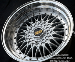  แม็กซ์ใหม่ลาย BBS RS 5รู100/114 ET25 ซิลเวอร์ 8.5-17นิ้ว 